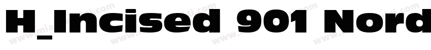 H_Incised 901 Nord BT Italic字体转换